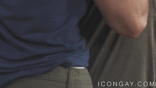 Handsome youngster bouncing on stud dick